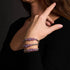 Lilas | Argent | Bracelet Cascade de Verre Luciole